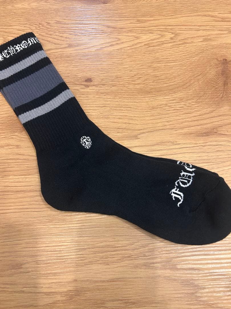 ジ*ス様 CHROME HEARTS クロムハーツロゴ ソックス 靴下