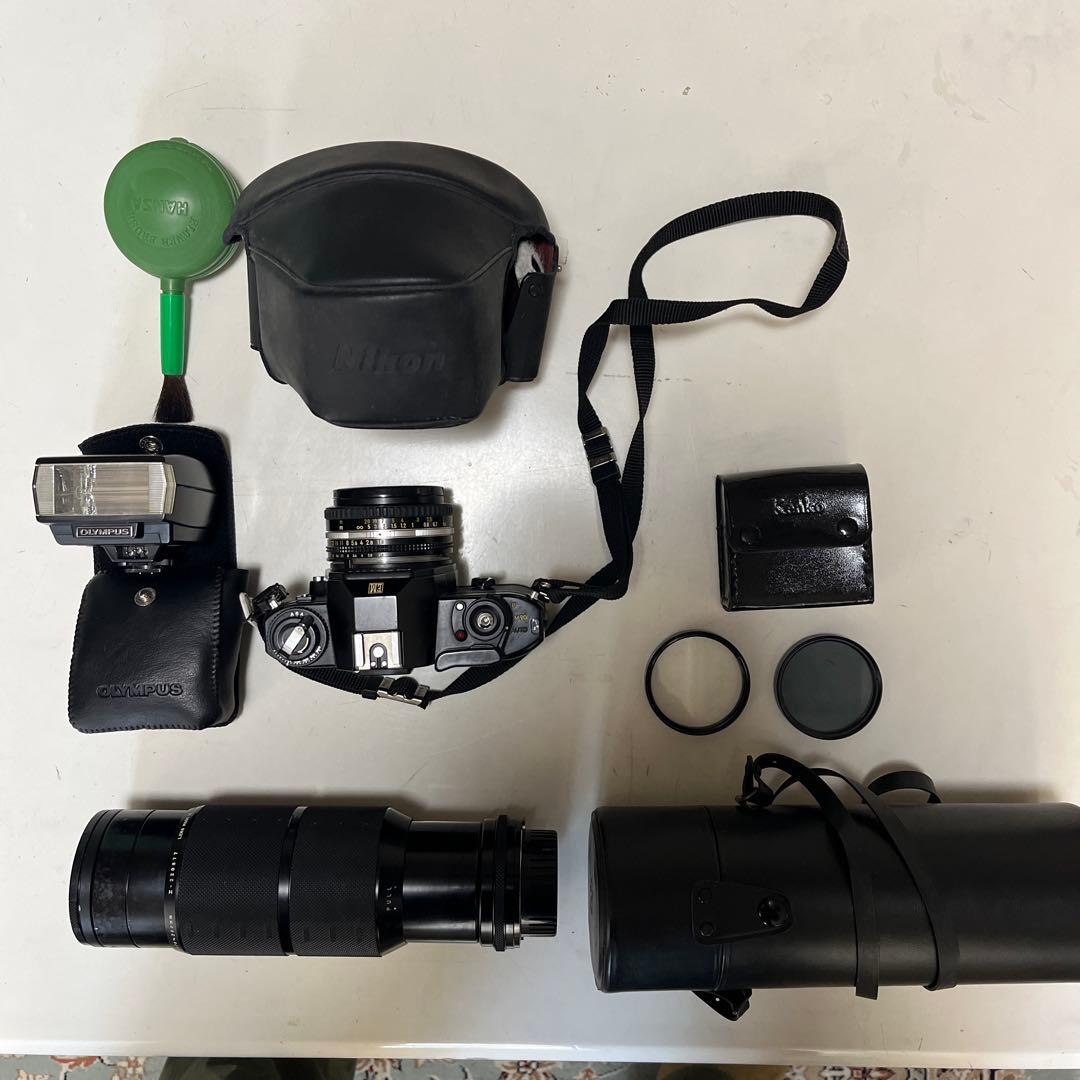 Nikon EM 　一眼レフカメラ標準レンズ・他セット