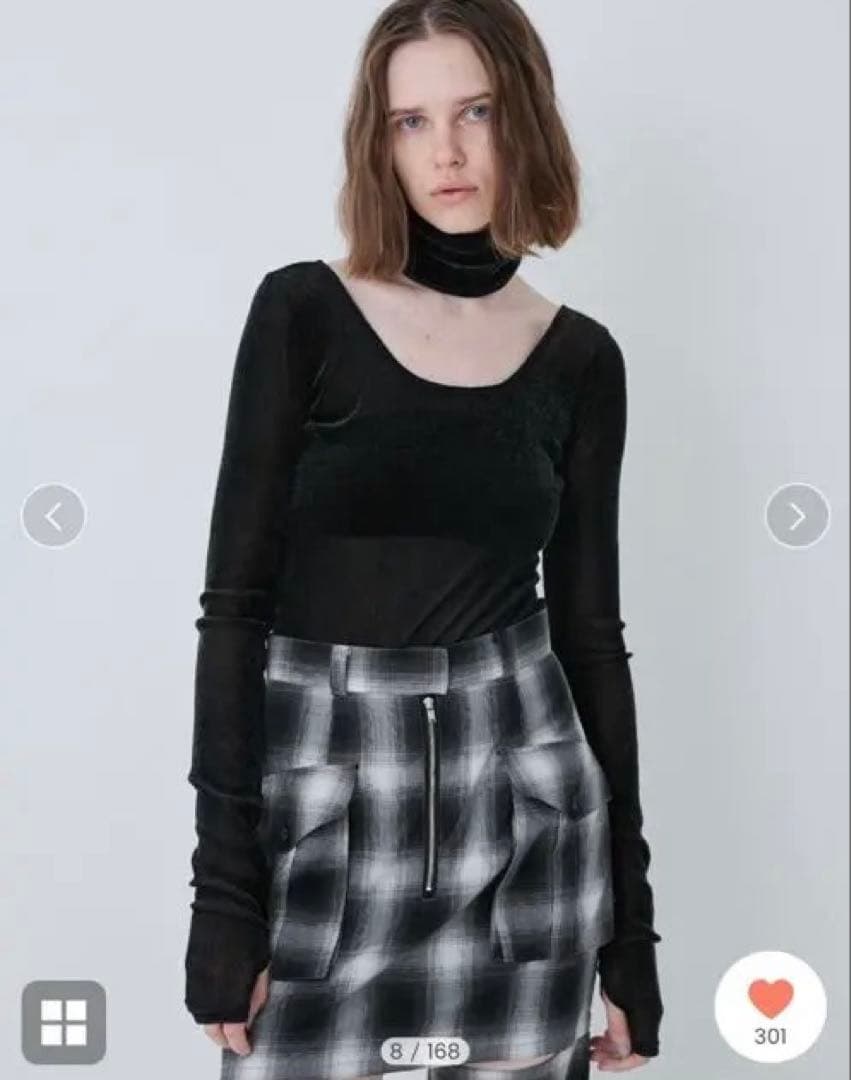 トップス Flocky Tulle Ballerina Neck Bodysuit