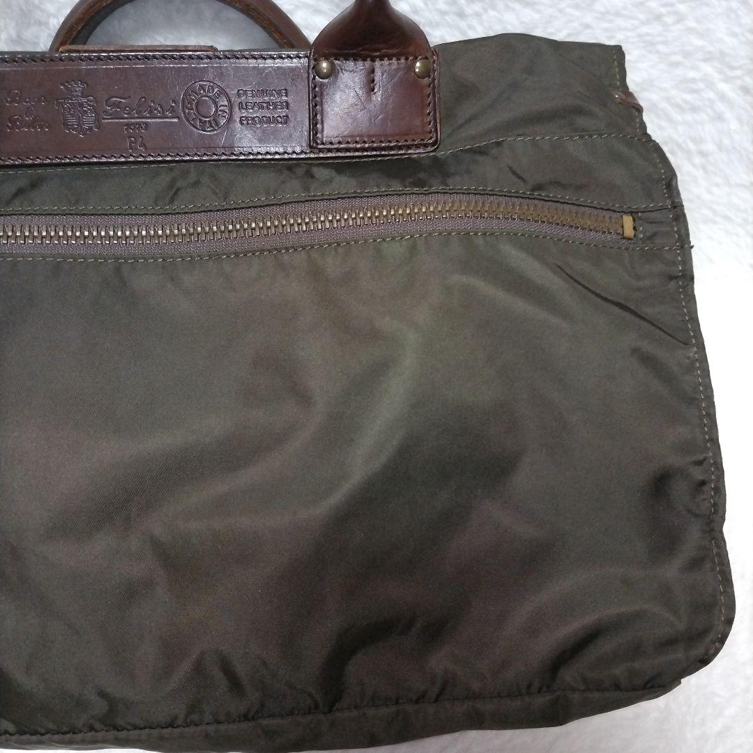 【美品】Felisi フェリージ P4 ナイロン×本革 2way ボストンバッグ