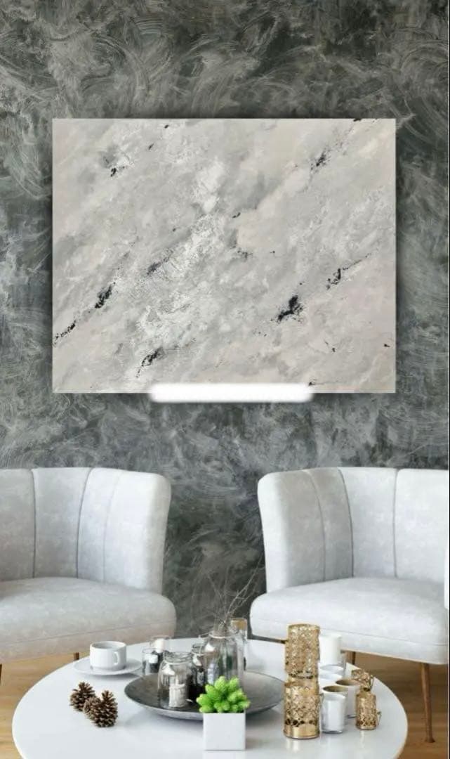 大型アート　アート　モダン　クラシック　ホワイト　シルバー　グレー　ブラック