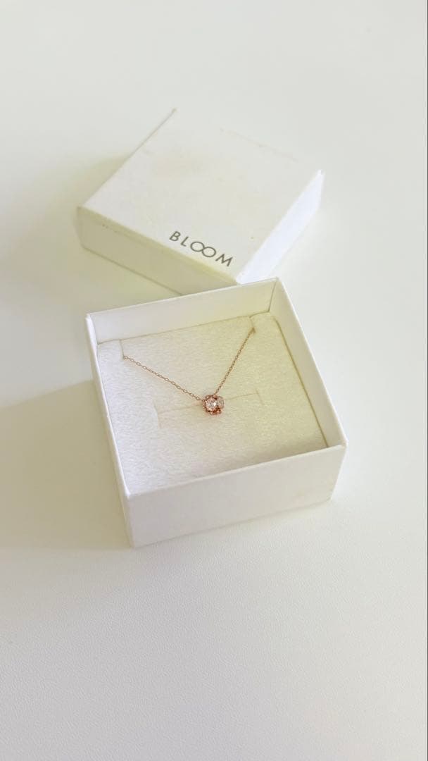 く*ん様 BLOOM ローズゴールド ネックレス ピンク