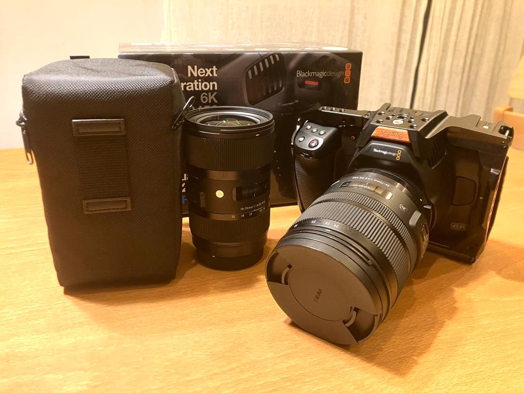 BMPCC6K Pro SIGMAレンズ2本付き