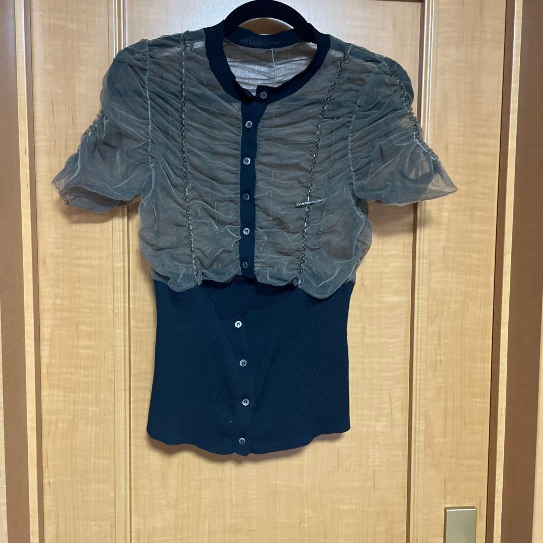 チュールコンビニットカーディガン プランクプロジェクト　完売品