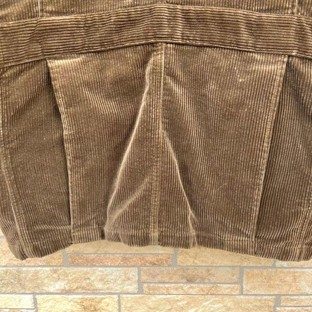 ポロバイラルフローレン チェック 太畝 コーデュロイ ハンティング ジャケット